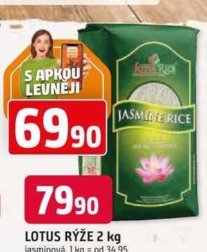 LOTUS RÝŽE 2 kg jasmínová 