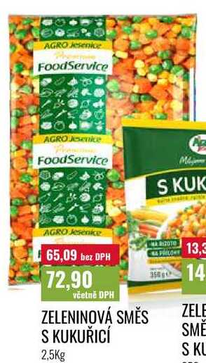 ZELENINOVÁ SMĚS S KUKUŘICÍ 2,5Kg