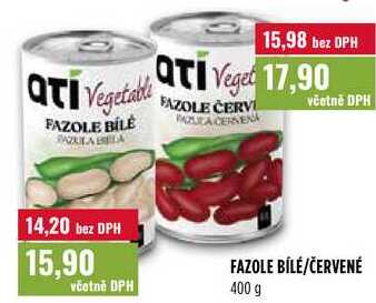 FAZOLE BÍLÉ/ČERVENÉ 400 g 
