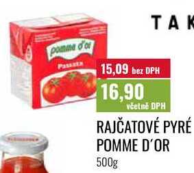 RAJČATOVÉ PYRÉ POMME D'OR 500g