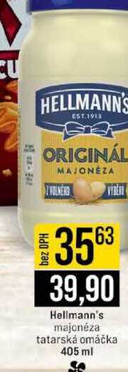 Hellmann's majonéza tatarská omáčka 405 ml