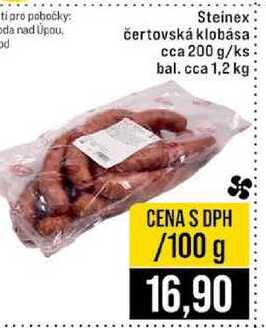Steinex čertovská klobása cca 200 g bal. cca 1,2 kg 100g