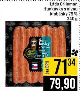 Láda Grileman šunkovky s nivou klobásky 79% 340 g 