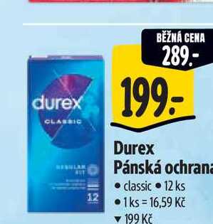Durex Pánská ochrana classic 12 ks
