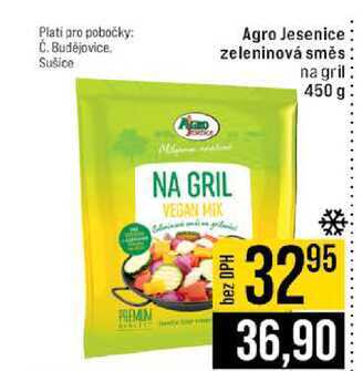 Agro Jesenice zeleninová směs na gril 450 g