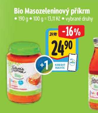 Bio Masozeleninový příkrm 190 g