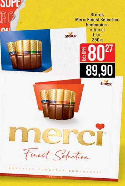 Storck Merci Finest Selection bonboniera original blue 250 g 