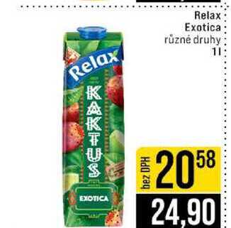 Relax Exotica různé druhy 1l