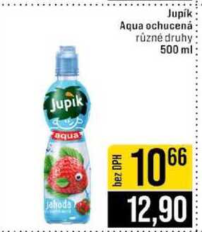Jupik Aqua ochucená různé druhy 500 ml