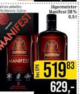 Jägermeister Manifest 38% 0,5l