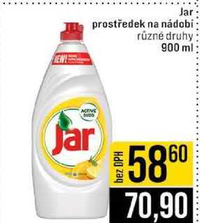 Jar prostředek na nádobí různé druhy 900 ml 