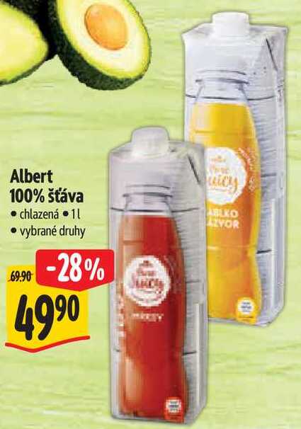 Albert 100% šťáva, 1 l