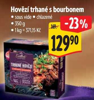 Hovězí trhané s bourbonem, 350 g