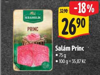 Salám Princ, 75 g