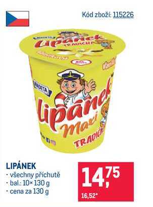 LIPÁNEK všechny příchutě 130g