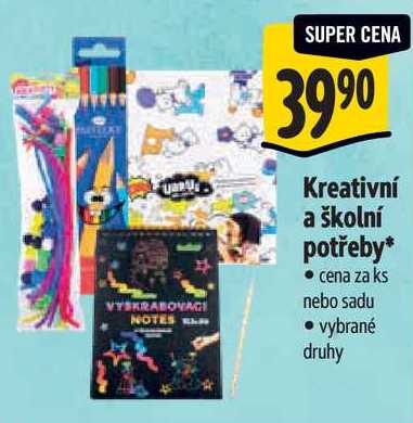 Kreativní a školní potřeby*