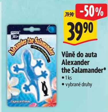 Vůně do auta Alexander the Salamander* 