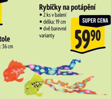 Rybičky na potápění, 2 ks