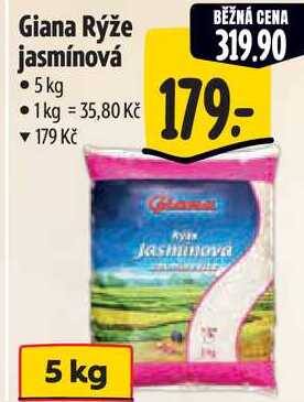 Giana Rýže jasmínová, 5 kg