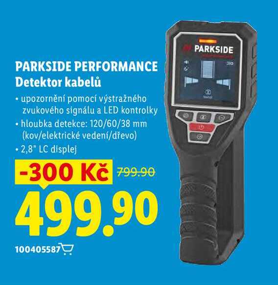 PARKSIDE PERFORMANCE Detektor kabelů