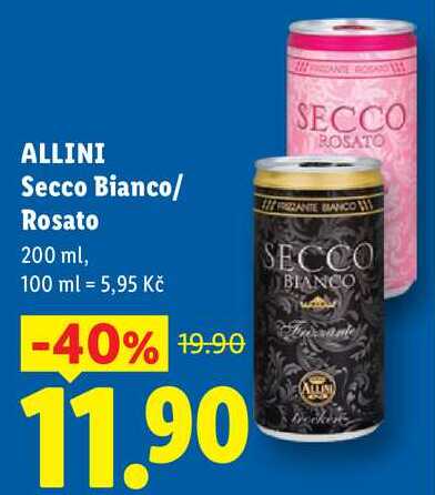 ALLINI Secco Bianco/Rosato, 200 ml