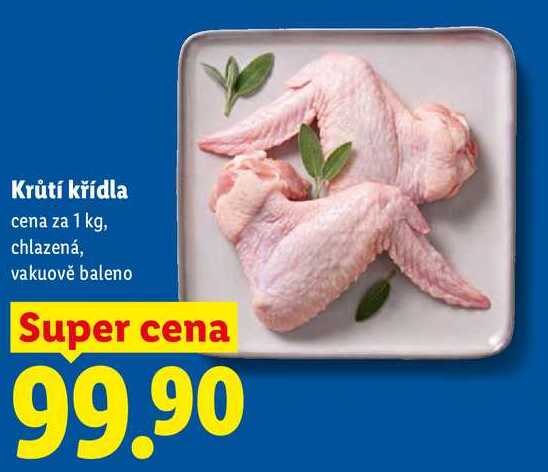 Krůtí křídla, cena za 1 kg