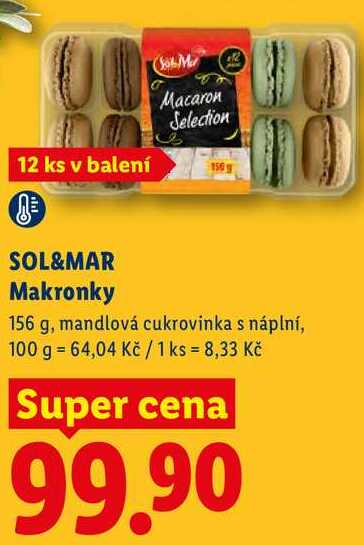 SOL&MAR Makronky, 156 g