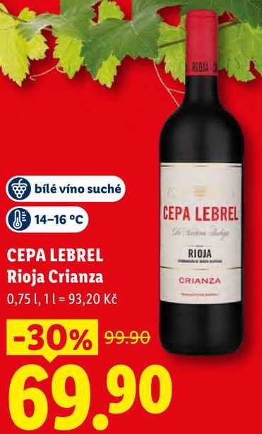 CEPA LEBREL Rioja Crianza, 0,75 l