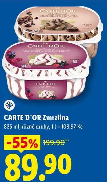 CARTE D'OR Zmrzlina, 825 ml
