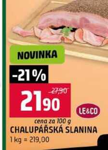 CHALUPÁŘSKÁ SLANINA 1 kg