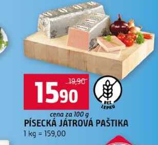 PÍSECKÁ JÁTROVÁ PAŠTIKA 100g