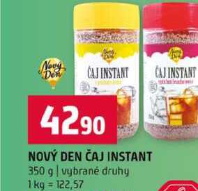 NOVÝ DEN ČAJ INSTANT 350 g vybrané druhy