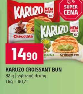 KARUZO CROISSANT BUN 82 g vybrané druhy 