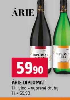 ÁRIE DIPLOMAT 1l vino vybrané druhy