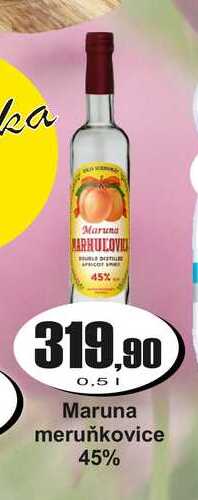 Maruna meruňkovice 45% 0,5 L