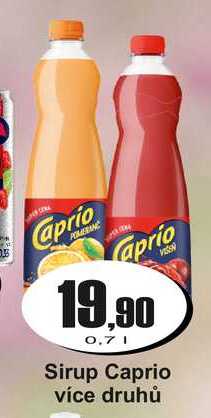 Sirup Caprio 0,7 l