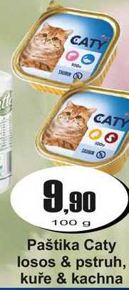 Paštika Caty losos & pstruh, kuře & kachna 100 g