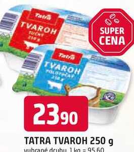 TATRA TVAROH 250 g vybrané druhy
