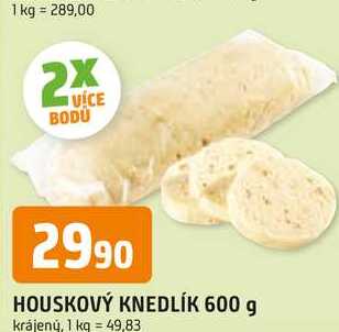 HOUSKOVÝ KNEDLÍK 600 g krájený