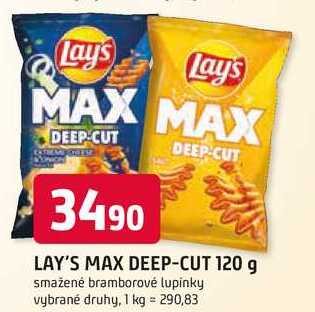 LAY'S MAX DEEP-CUT 120 g 