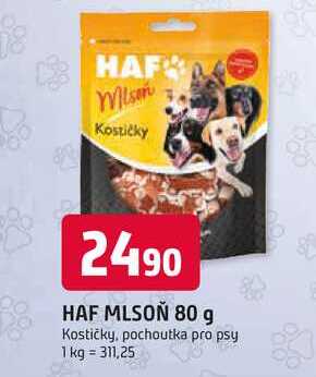 HAF MLSOŇ 80 g Kostičky, pochoutka pro psy