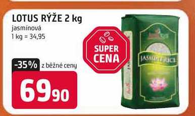 LOTUS RÝŽE 2 kg jasmínová