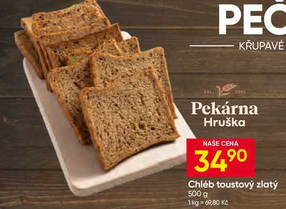 Chléb toustový zlatý 500 g