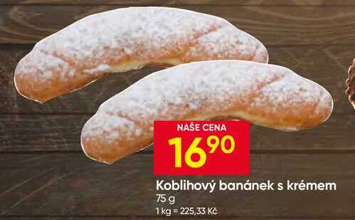 Koblihový banánek s krémem 75 g