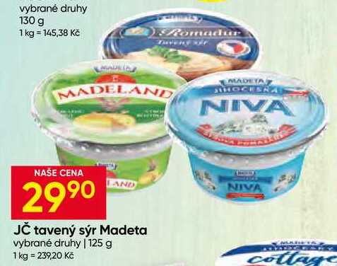 Madeta vybrané druhy 125 g
