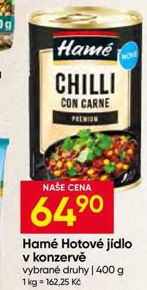Hamé Hotové jídlo v konzervě vybrané druhy 400 g