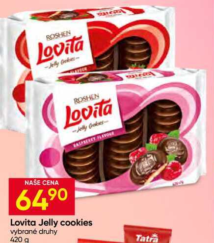 Lovita Jelly cookies vybrané druhy 420 g
