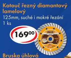 Kotouč řezný diamantový lamelový 