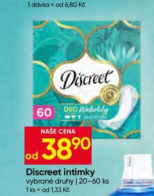 Discreet intimky vybrané druhy 20-60 ks