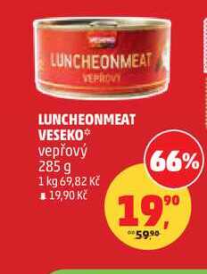 VESEKO LUNCHEONMEAT vepřový 285 g